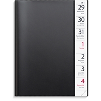 Kalenteri 2026 Suuri viikkokalenteri musta muovikansi