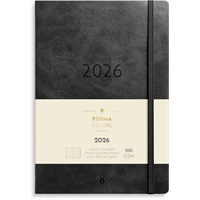 Kalenteri 2026 Business Forma Deluxe musta