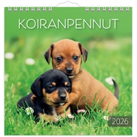 Seinäkalenteri 2026 Koiranpennut