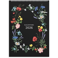 Seinäkalenteri 2026 Seinäkalenteri Kukka