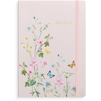 Muistikirja Burde Notebook Deluxe Pink Meadow A5