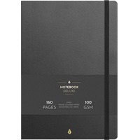 Muistikirja Burde Notebook Deluxe musta B5