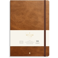 Muistikirja Burde Notebook Deluxe ruskea B5