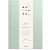 Muistikirja Burde Notebook Textile sidottu viivat A5