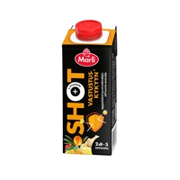 Shotti Marli appelsiini-tyrni-inkivääri-sitruuna-acerola 2dl - viisi 4 cl annosta, 95 % täysmehu