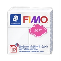 Askartelu- ja muovailumassa Staedtler Fimo 57 g soft white - uunissa kovetettava