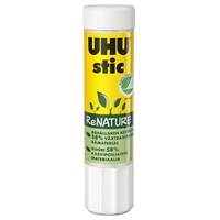 Liimapuikko UHU ReNATURE 8,2g -  98% luonnollisia aineita, vesipohjainen, liotinvapaa, Joutsenmerkki
