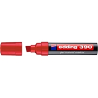 Merkintäkynä edding 390 pysyvä 4-12mm punainen - kuivuu nopeasti, vedenkestävä, ksyleenitön
