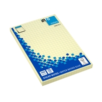 Viestilappu inFO 100x150mm FSC ruudutus keltainen