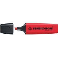 Korostuskynä STABILO BOSS ORIGINAL realred punainen - myrkytön muste, käy myös lämpöpaperille
