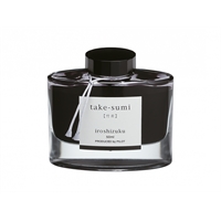Muste Pilot Iroshizuku Take-Sumi 50 ml musta - erittäin laadukas pullomuste täyte- ja sulkakynille