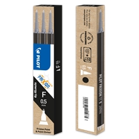 Säiliö Pilot Frixion 05 musta /3 kpl pkt - vaihtosäiliö Frixion Point ja Clicker kyniin