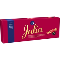 Suklaakonvehti Fazer Julia 320g - tummaa suklaata ja samettisen hedelmäistä marmeladia