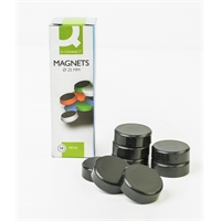 Magneetti Q-CONNECT 25 mm musta /10