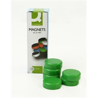 Magneetti Q-CONNECT 25 mm vihreä /10
