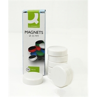 Magneetti Q-CONNECT 35mm valkoinen /10