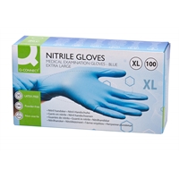 Nitriilikäsine Q-CONNECT XL sininen/100