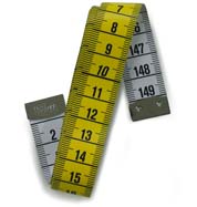 Mittanauha Prym 150 cm - perinteinen kelta-valkoinen nauhamitta