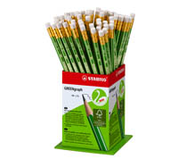 Siirry tuotteeseen Lyijykynä Stabilo Greengraph HB kumipää 60 kpl prk - FSC / PEFC, murtumaton lyijy