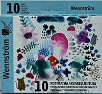Akvarelliliitu Wennström 90 mm värilajitelma /10