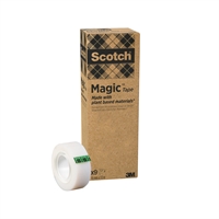 Teippi Scotch Magic 900 Eko 19mmX33m /9 kpl pkt - kasvi- ja kierrätysmateriaaleja sisältävä teippi