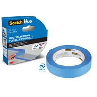 Maalarinteippi ScotchBlue 24 mmx 41m - joustaa, suojaa jopa 14 vrk myös ulkona