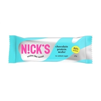 Siirry tuotteeseen Proteiinivohvelipatukka Nick's suklaa 40 g - ei lisättyä sokeria, ei palmuöljyä