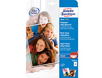 Valokuvapaperi Avery 2496-50 Glossy A4 180g /50 - kiiltäväpintainen, mustesuihkutulostukseen
