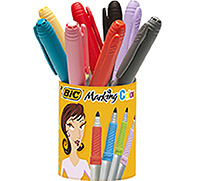 Huopakynä Bic Marking Color värilajitelma 10kpl + kynäpurkki - lähes kaikille pinnoille
