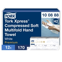 Käsipyyhe Tork Xpress Compressed Soft Multifold H2 100888 /12 - uusi tiiviisti puristettu käsipaperi
