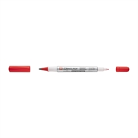Merkintäkynä Sakura Identi-Pen Dual Marker punainen - pysyvä, valon- ja vedenkestävä