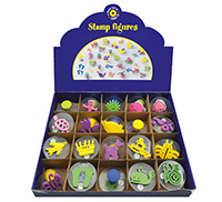 Leimasin Playbox 75 mm lajitelma /20 - hauskoja kuvioita lapsille, helppo käyttää