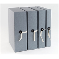 Arkistokotelo A4 10 cm nappi/nauha - sopii pitkäaikaiseen arkistointiin, ISO 9706 + ISO 16245-A