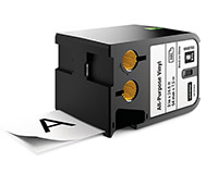 Vinyylitarra Dymo XTL 54mm 7m musta/valkoinen