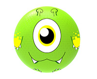 Leikkikenttäpallo Baden Monster 21,5 cm - kestävä, kaksikerroksisesta kumista valmistettu