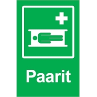 Opastekyltti pelastustyötä helpottavat laitteet