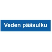 Opastekyltti päävesisulku
