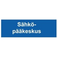 Opastekyltti sähkökeskuksen sijainti