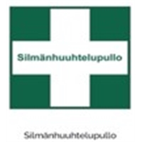 Opastekyltti silmänhuuhtelupullo