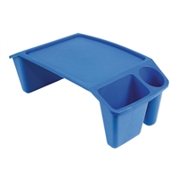 Sänkytarjotin muovia 57 x 30 x 20,5 cm - lokerot esim. lehdelle ja juomapullolle ym