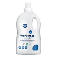 Pyykinpesuneste Kiilto Pro Workwear wash 1,6 L - pesuaine työvaatteille 20 – 95 °C, Joutsenmerkki