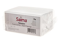 Ihmesieni Saima valkea 12 x 6 x 2,5 cm /3 - esim. kaakeleiden ja altaiden puhdistukseen