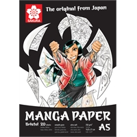 Siirry tuotteeseen Piirustuslehtiö Sakura Manga A5 /20 - erittäin sileä ja pehmeä, bristol-tyyppinen paperi