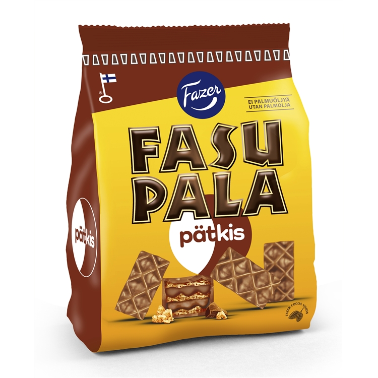 Vohvelikeksi Fasupala Pätkis 175 g - vastuullisesta kaakaosta, ilman palmuöljyä