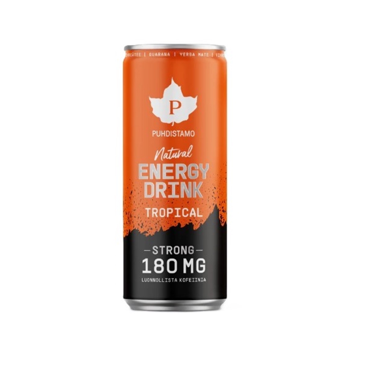 Energiajuoma Puhdistamo Natural Tropical strong 330 ml (ei sis pantti)