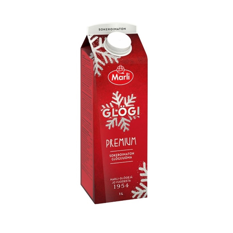 Glögijuoma Marli premium sokeroimaton alkoholiton 1 L - kanelia, neilikkaa, kardemummaa, inkivääriä