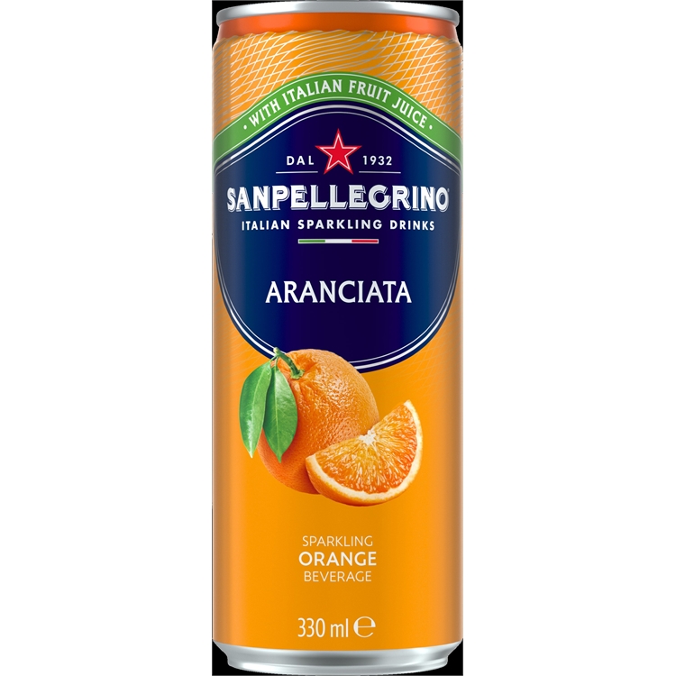 Virvoitusjuoma Sanpellegrino Aranciata Orange 0,33l /24 kpl (pantti ei sis)