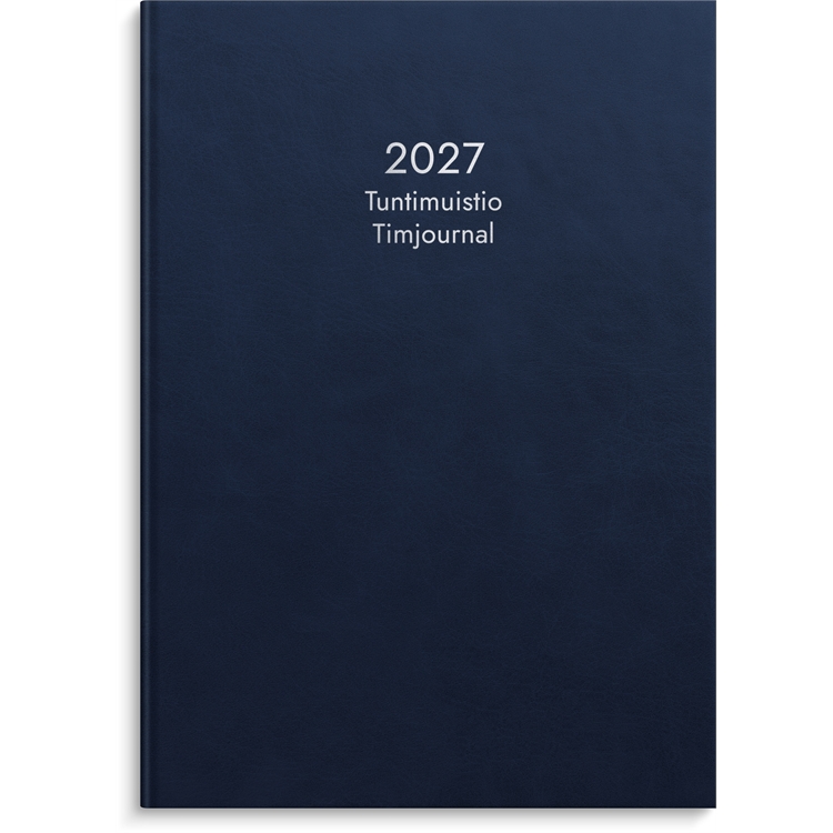 Kalenteri Tuntimuistio A4 sidottu sininen 2027