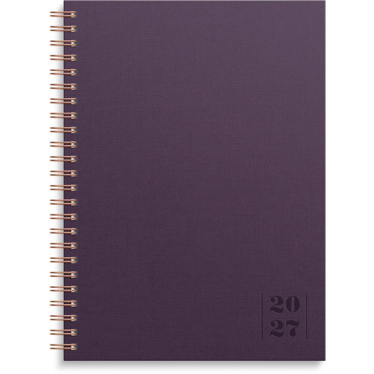 Kalenteri Weekly Textile luumu 2027