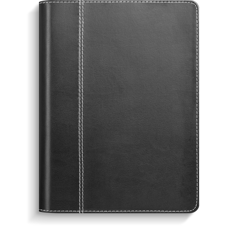 Kalenteri Iso Notes musta keinonahka 2027